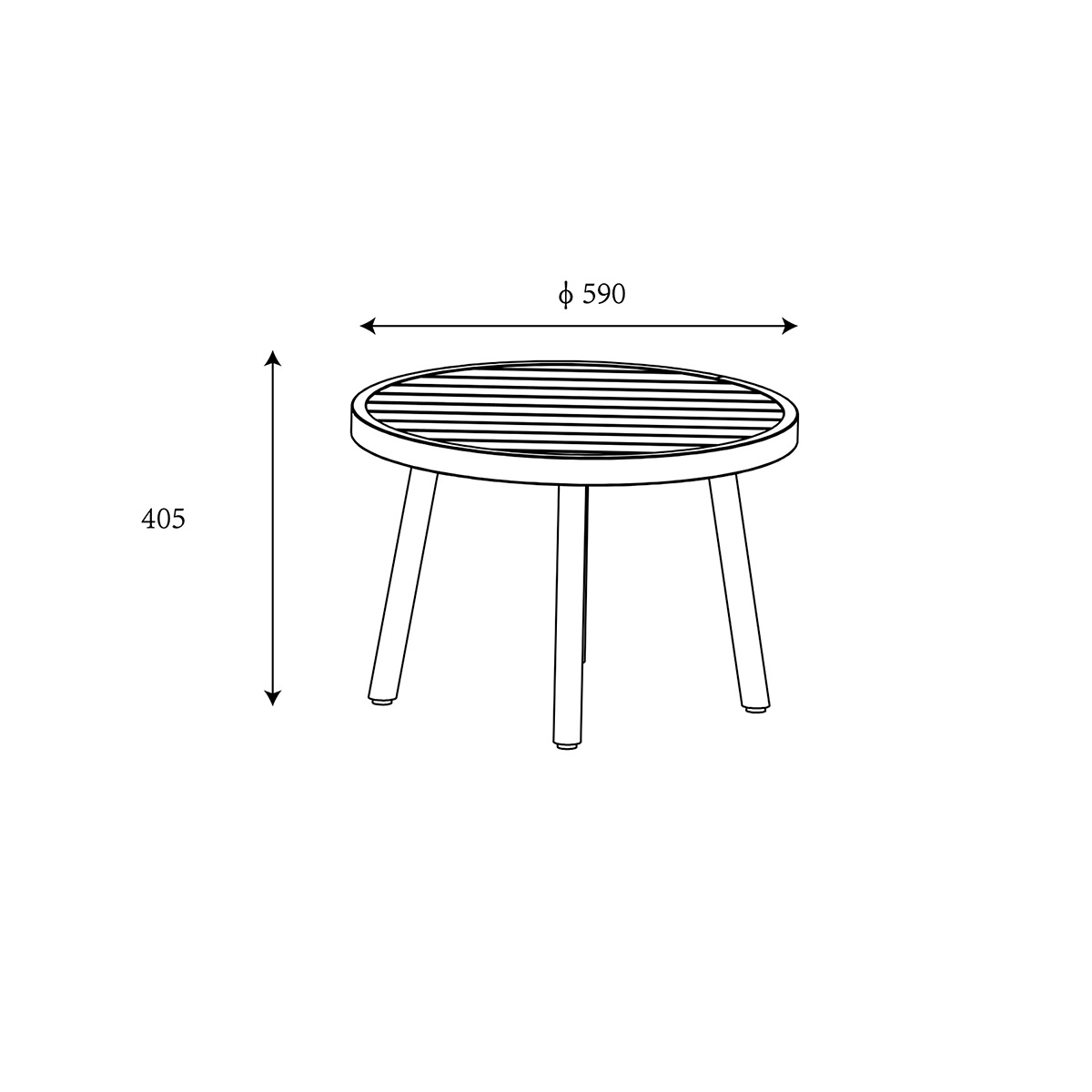 Sahara 3 Seat Lounge Set with Adjustable Table dimensions